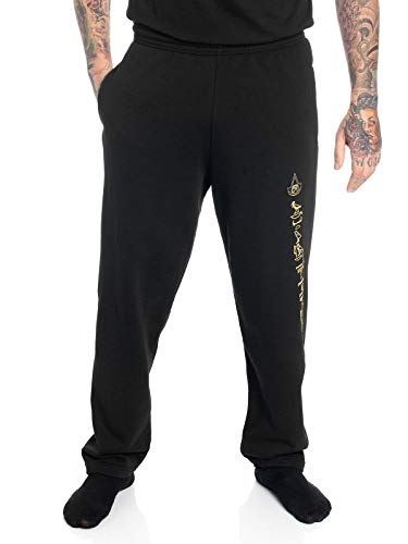 Assassin's Creed Origins Pantalones de Deporte Negro XL