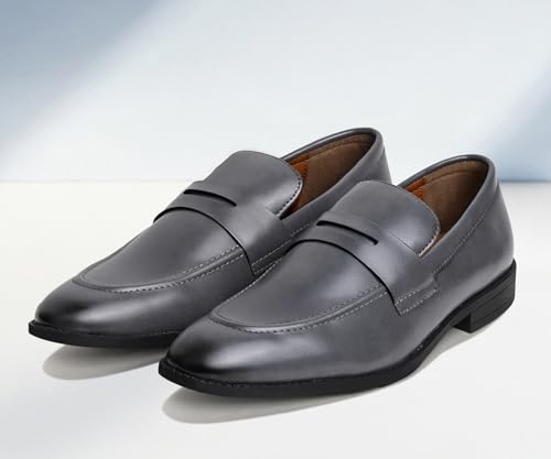 Image of LOUIS STITCH Loafers Formal Shoes for Men | Slip-On Moccasins | Ideal for Business, Casual, Parties (RGMC S)