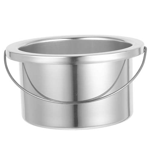 FIXOSHEE Recipiente con Diseño Confiable de 500ml Calentador de Cera Acero Inoxidable y Aluminio de Alta Temperatura para Depilación Profesional para Uso en Salón