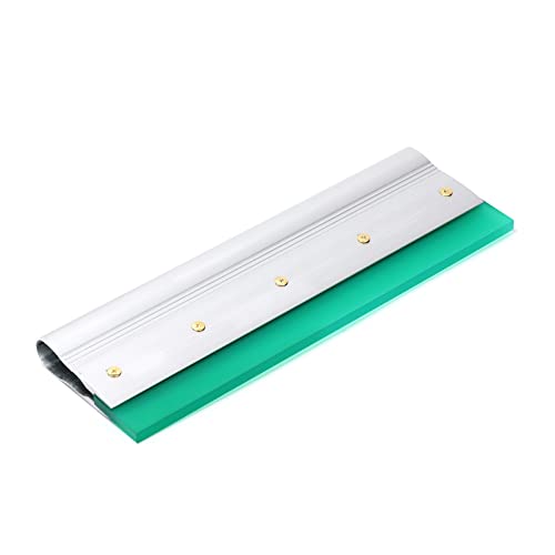 Escobilla de tinta de serigrafía de 14 pulgadas con mango de aluminio, durómetro 75, escobilla plana para impresión a mano, patrones planos