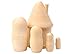 Blank Nesting House Made in Russia Wood Matryoshka Babushka Doll DIY Paint Your Own Stacking Toy