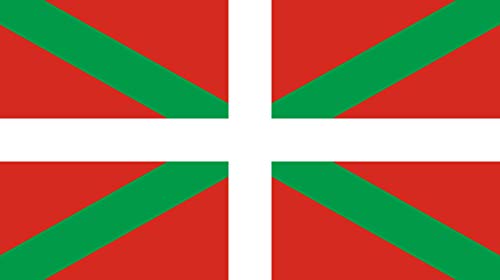 - Drapeau Basque - Dimensions 80 x 120 cm - Adoptez Une Ambiance Basque ou Sein de Votre intérieur et extérieur - Idéal pour Les férias - Œillets Fixation...
