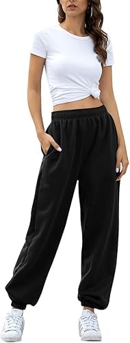 Women's Jogger Sweatpants – Unisex Fit, Stretchable Cotton Elastane Pants – Breathable, Comfy Workout, Lounge & Casual Wear-picture-54