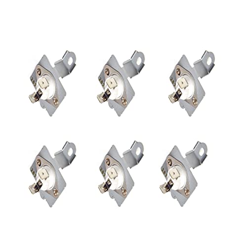 DC96-00887A Thermal Cut Off Fuse 6 Pack DC96-00887C Thermal Fuse Compatible with Samsung Kenmore Dry Replaces# 2074129 AP5966894 PS4216838 WP35001193 AP4207819