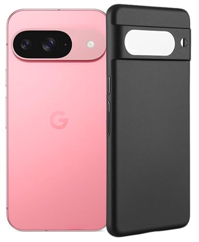 Image of Designerz hub Google Pixel 9 Back Cover | Soft Silicone Slim Back Case Cover for Google Pixel 9 - Black