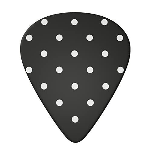Dot Black & White Lot de 6 médiators pour guitare acoustique, guitare électrique, basse, ukulélé – fins, moyens et épais… - Les Beatles, Paul McCartney, John Lennon, RIngo Starr, George Harrison Dot Black & White Lot de 6 médiators pour guitare acoustique, guitare électrique, basse, ukulélé – fins, moyens et épais… – Image 4