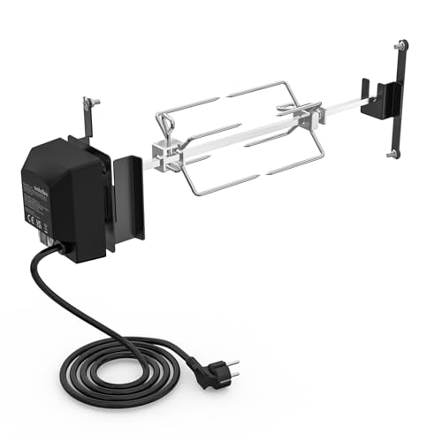 onlyfire BRK 6114 Kit de Asador Giratoria de Barbacoa de Acero Inoxidable, para Weber Ahumador Barbacoa de Carbón 47cm, 220V   240V
