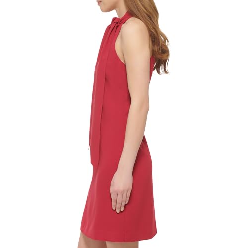 Image of Vince Camuto Women's Sleeveless Halter Tie Neck Shift Mini Dress