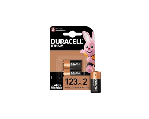 4X Duracell 123 Batterie Lithium (2 Blister da 2 Batterie) 4 Pile