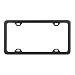 Grand General 60414 Matte Black Powder Coated License Plate Frame with 4 Holes