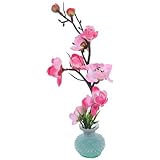 Alipis Künstliche Blume Sashimi Teller Dekoration Sushiplatte Blumenornament Hotel Bankett Kühlgericht Verzierung Rosa Künstliche Blüte für Vorspeisenteller