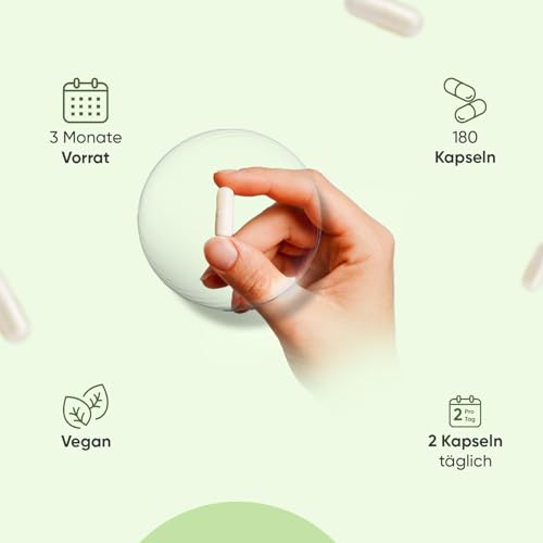 Cholin Bitartrat Kapseln - 714mg pro Portion - Cholin trägt zur Aufrechterhaltung einer normalen Leberfunktion bei (EFSA) - Für 3 Monate Vorrat - Täglich 2 Kapseln - 180 Stück - von WeightWorld