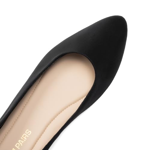 DREAM PAIRS Women’s Flats Comfortable Slip On Business Work Office Casual Suede Ballet Flats Pointed Toe Dress Shoes3