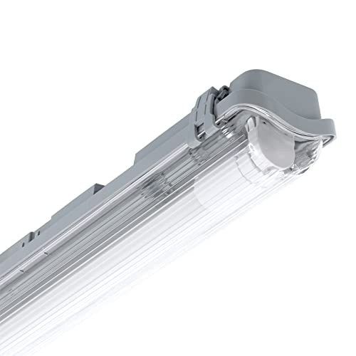 LEDKIA LIGHTING Réglette Étanche Slim IP65 pour un Tube LED 120cm Connexion Latérale 1200 mm