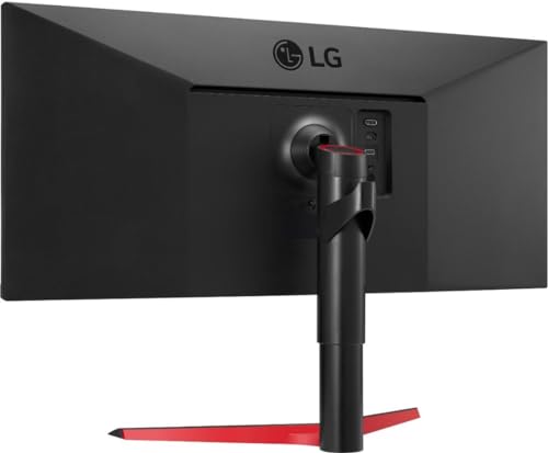 Image of LG 34 inch UltraWide Monitor, 75Hz, 1ms, FHD IPS 21:9 (2560x1080) VESA Display HDR 400, AMD FreeSync, 3-Side Virtually Borderless Display, USB Type-C Connectivity, Black, with 5ave HDMI Cable