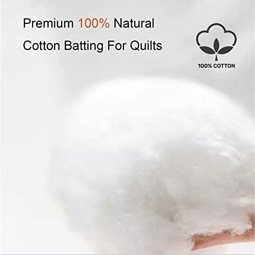 Plantional P2302-YMBX-120 Grinding Natural Cotton Quilt Batting: 47-Inch X 59-Inch Light Weight Purely Natural All Season Quilt Batting thumb #4