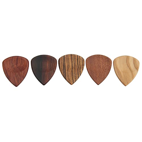 Médiators de guitare en bois, guitares folk sensibles Pick Non Slip Strumming plus facile pour la scène - Les Beatles, Paul McCartney, John Lennon, RIngo Starr, George Harrison Médiators de guitare en bois, guitares folk sensibles Pick Non Slip Strumming plus facile pour la scène