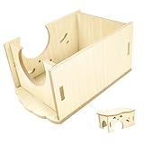 Cachettes pour hamsters des bois - cette maison pour hamster au design amusant permet à votre animal de dormir ou de jouer à l'intérieur. facile à nettoyer, c'est une véritable cachette pour hamster
