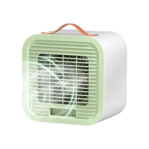 Renopfect Acondicionador De Aire Personal Portátil | Aire Acondicionado Personal Portátil - Enfriador Refrescante Recargable Con 3 Velocidades Para Verano, Picnic, Hogar, Viaje, Exterior, Camping,