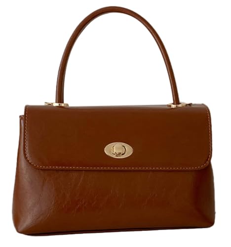 Women's Shoulder Crossbody Bag Handbag Retro Designer Purse Soft PU Leather Handbag Satchel Small Tote Bag