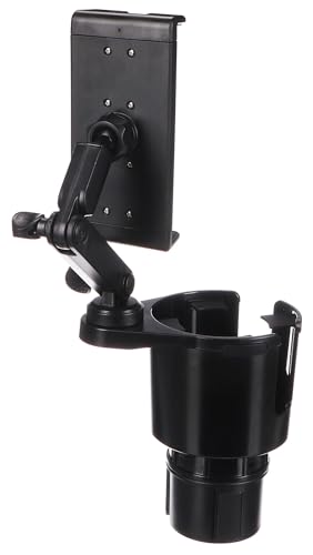 Porte-gobelet voiture avec support téléphone réglable noir - 5