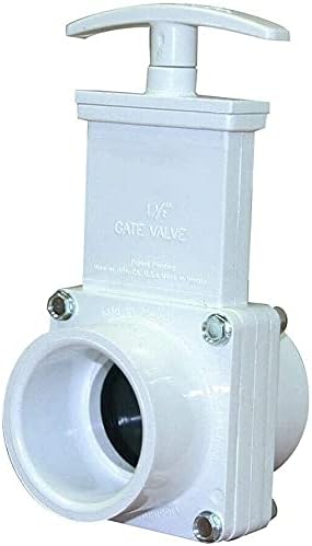 PVC Gate Valve, White, 1-1/2" Slip Simple Push/Pull Operations for Valterra 6101, Shipping from the USA