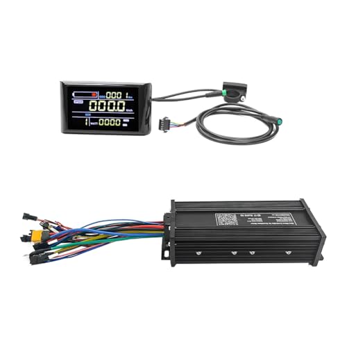 Controlador de bicicleta eléctrica 36V 48V 52V onda sinusoidal con kit de pantalla LCD SW900 45A