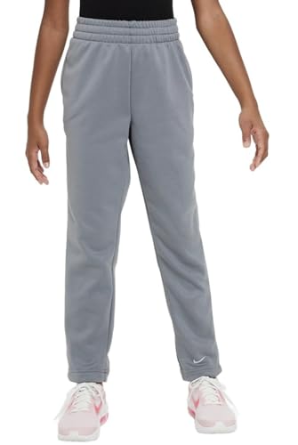 Nike Boys' Therma Fit Fleece Standard Fit Pants Gray Medium