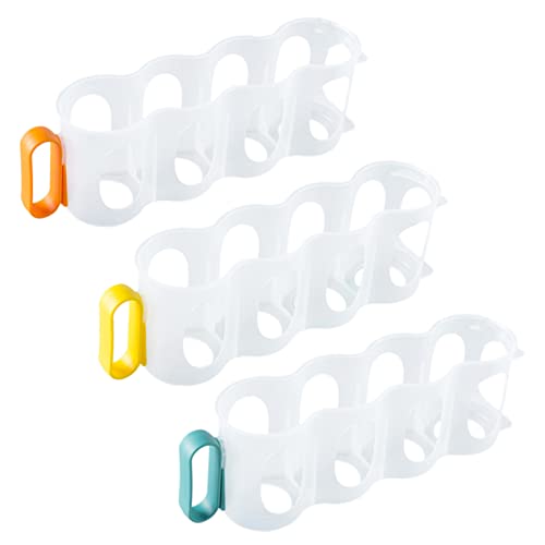 Cabilock 4- Can Organizer for Fridge Plastic Beverage Dispenser Drink Can Rack Daily Use