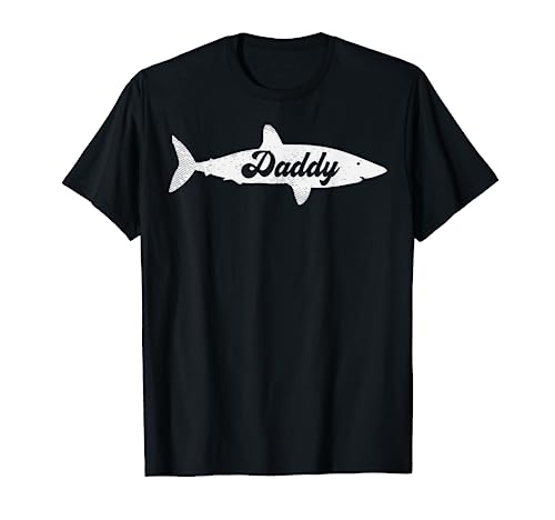 Shark Daddy Cute Fathers Day Dad Gift From Son Daughter Gift T-Shirt