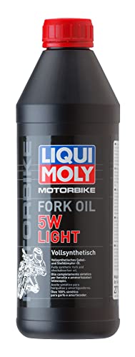 LIQUI MOLY Motorbike Fork Oil 5W light | 1 L | Motorrad Gabelöl | Art.-Nr.: 2716, Schwarz