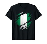 Proud Nigerian Design | Torn Ripped Nigeria Flag T-Shirt