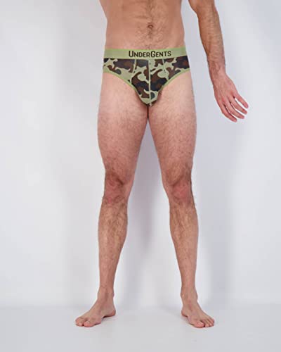 Undergents Men's Brief Underwear - Underwear Comfort For Men (No Whitey Tightie) (Camo, Size: Small) #TOP3
