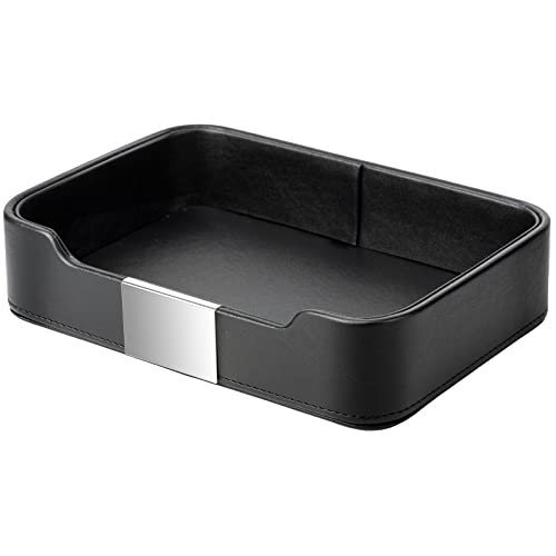 SANZIE Plateau de Service de Luxe pour Table d'entrée, Bureau, Plateau decoratif de Decoration Maison et de Bureau, Plateau antidérapant pour Bijoux Montre...