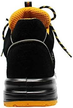 M 1033 Sporty Safety Shoe. Suede Leather Upper, Heat, Oil & Acid Resistant, 200 Joule Steel Toe Cap, ISI Marked is:15298. Size 06 India Black