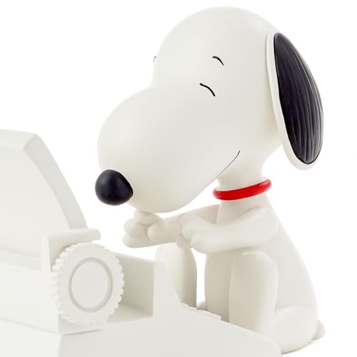 Image of Hallmark Peanuts Snoopy Cell Phone Holder (Typewriter) Office Supplies