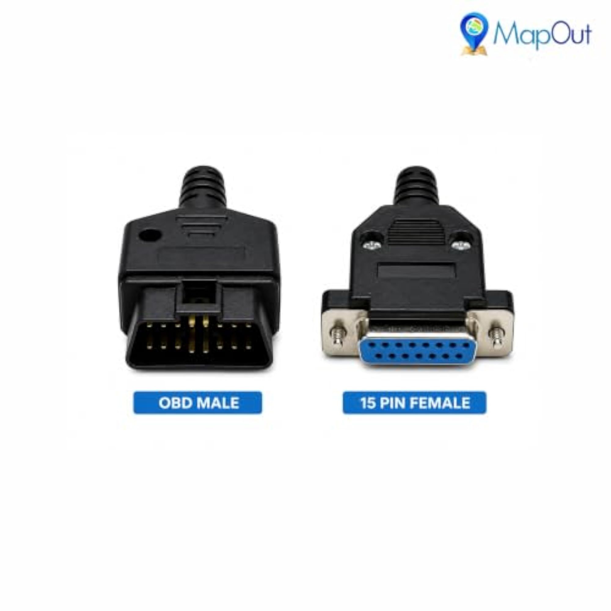 OBD-II Male to DB-15 Female Diagnostic Adapter Cable