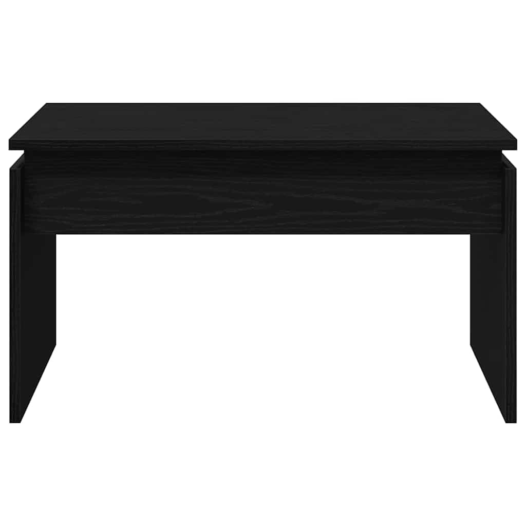 Stolik kawowy o wyglądzie czarnego dębu, 68 x 50 x 38 cm, materiał drewnopochodny, stolik pomocniczy, mebel do salonu ze schowkiem i stabilną powierzchnią do nowoczesnego domu