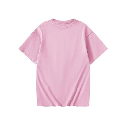 Girl's Letter Print Graphic T Shirts Short Sleeve Cute Shirts Oversized Loose Tee Summer Tops3