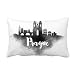 DIYthinker Praga Repubblica Landmark inchiostro Città Gettare lombare del cuscino Inserire Cuscino casa Divano Decor regalo