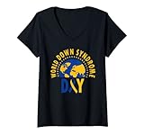 Photo Gallery donna world down syndrome day shirt support and awareness 3.21 maglietta con collo a v Photo Gallery donna world down syndrome day shirt support and awareness 3.21 maglietta con collo a v