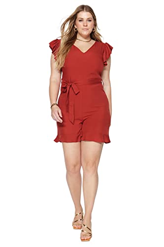 Salopette Tissée Grande Taille Femme Motif Floral Vetement Tendance Trendyol