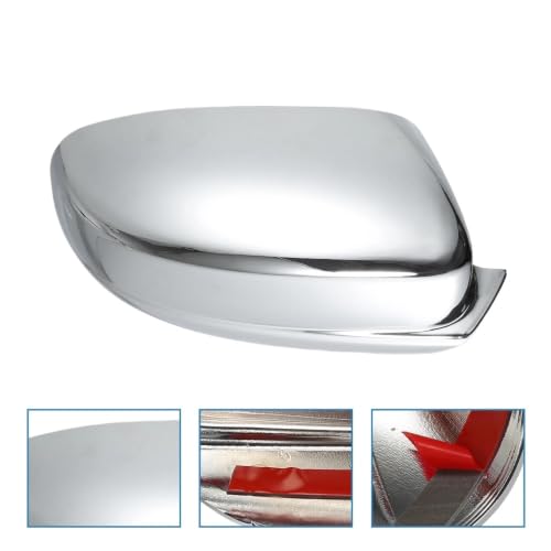 Capuchon rétroviseur anti-rayure, couvercle miroir complet chromé - 5