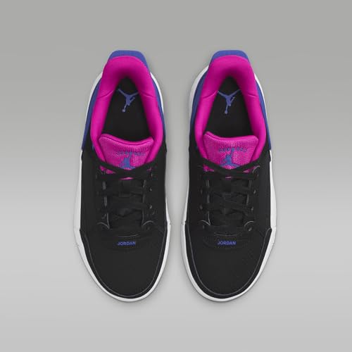 Jordan DAY1 EO Big Kids' Shoes (FQ1306-064, Black/Fire Pink/Active Pink/Game Royal) Size 64