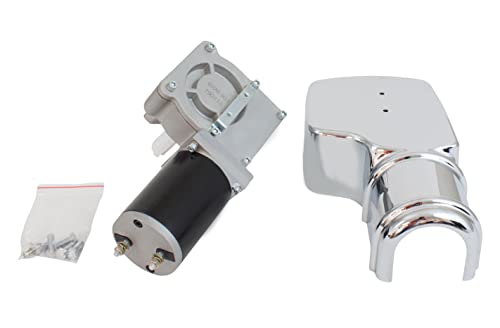 Mytee Products 1200W 90:1 Tarp Motor for Dump Truck Tarp Systems with Chrome Cover 12VDC / 59 AMPS / 60 RPM (1 Year Warranty)