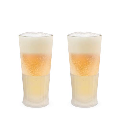 Host 1740 Freeze Mug Beer Glass, One Size, White Silicone B