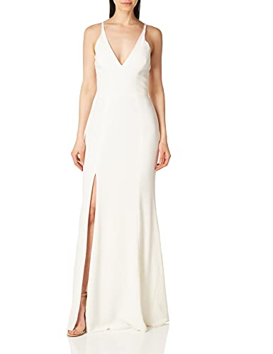 Image of Iris Spaghetti Strap Plunging Long Dress