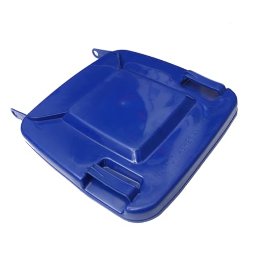 KOMBIUDA 1Pc Large Plastic Trash Can Lid Outdoor Waste Bin Cover Replacement Lid for Trash Can and Lightweight Dustbin Accessory Blue
