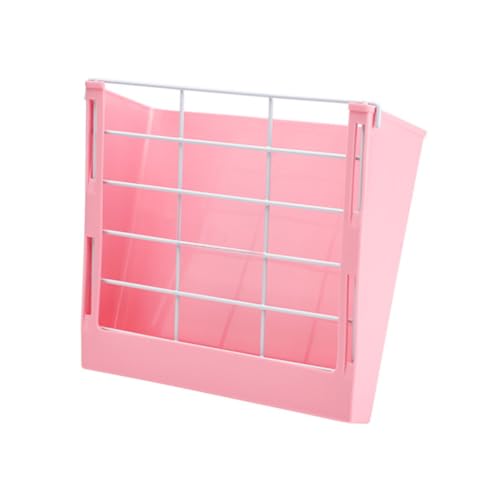 Mipcase 1Pc Rabbit Grass Holder with Built Tray Pink Pet Feeder for Rabbits Chinchillas and Guinea Pigs Durable Grass Rack to Reduce Waste and Keep Cage Clean -  53SWA54KKM5RM4570930V86VK