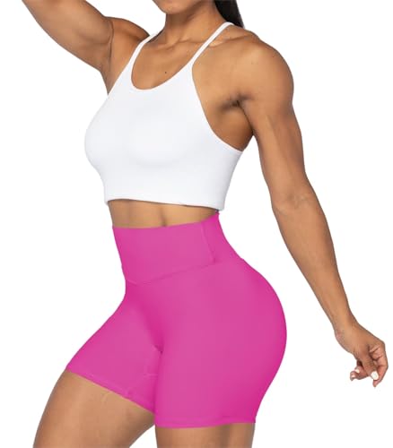 Image of Sunzel No Front Seam High Waist Biker Shorts for Women, Squat Proof Yoga Workout Gym Bike Shorts | 3, 5 Or 8-Inch Inseam, High Waisted, Tummy Control, No Front Seam, Buttery Soft, Compression Fit, Squat Proof